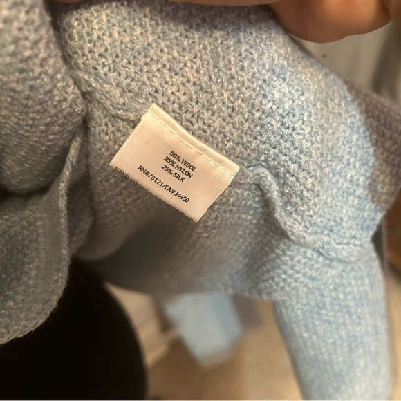 Eileen Fisher Women Open Front Cardigan Sweater Hood Pockets PS Wool Nylon Silk - Picture 7 of 10